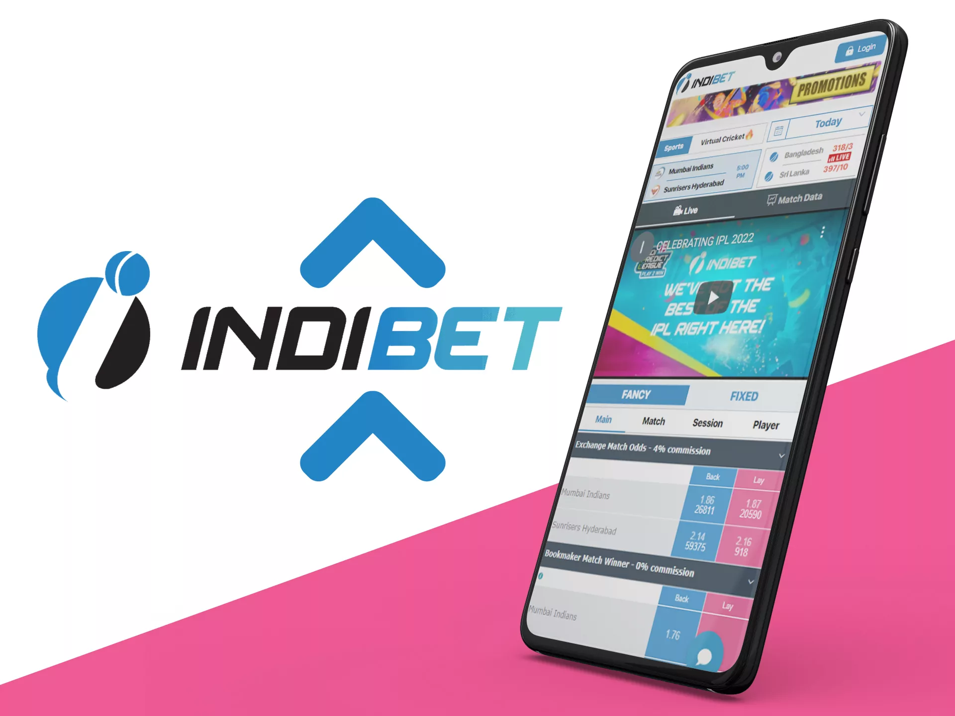 Keep Indibet app updated. If you have any problems with the app, delete it and download again.