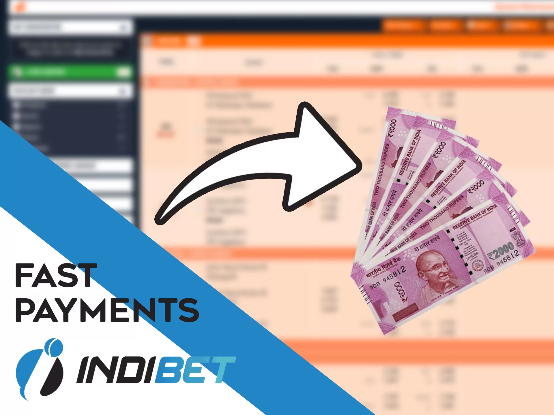Make instant deposit and withdrawals at Indibet.