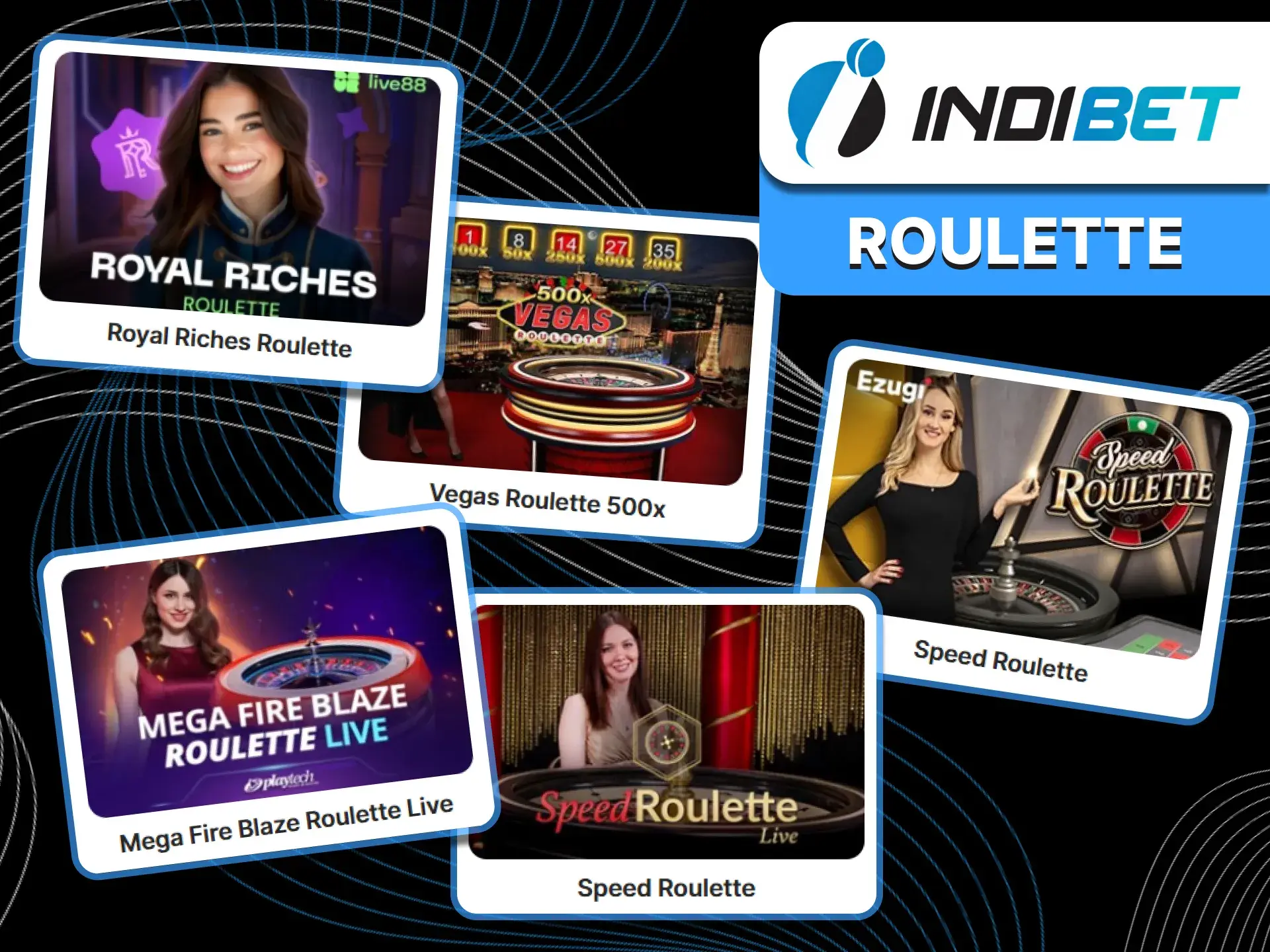 Place confident bets at Indibet and win money playing roulette.